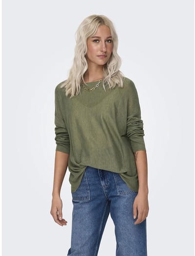 Jdy Bente T-shirt Met Lange Mouwen Groen S Vrouw