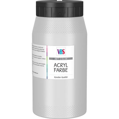 VBS Acrylverf, 500 ml - Zilver