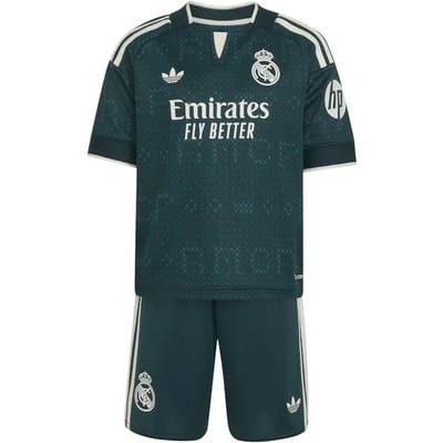 adidas Originals Real Madrid 2026/27 Away Kit Children - Groen - Kind, Groen 3-4Y