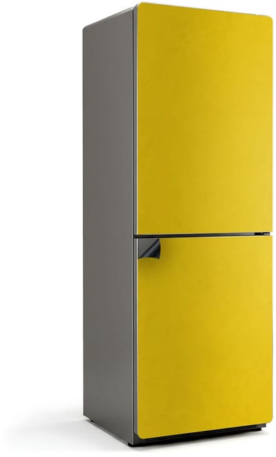 Wallfluent Magnetische Koelkastmat - Geel Koelkast Magneet Sticker - 70 cm x 190 cm - Geel Magnetische Koelkastmat - Magneetfolie Koelkast - Decoratieve Magneetmat Voor Koelkast - Keuken Decoratie Magneet