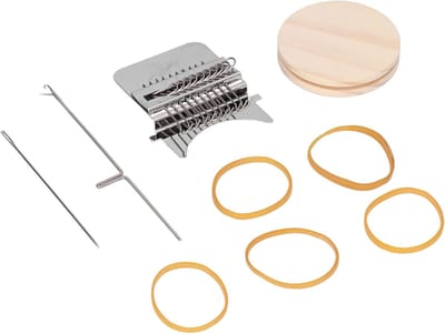 Kleine Breimachine - Reparatieset Weven - Kleding Repareren - Roestvrij Staal Grenen - 54 gram - Niet gespecificeerd