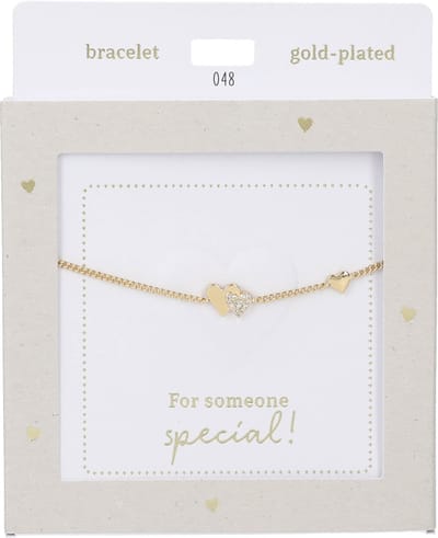 Depesche - Armband "Heart of Gold" - mot. 048 - 2 Hearts - gold