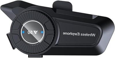 Motorhelm Headset - Motorfiets Oordopjes - Veilig Communiceren - IP67 Waterdicht - 1500 mAh Batterij - Zwart