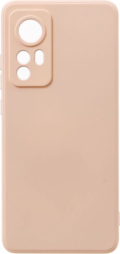 Shop4 - Xiaomi 12 Hoesje - Zachte Back Case TPU Siliconen Mat Beige