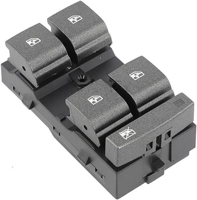 Elektrische Raamschakelaar - Master Controle Knop - Auto Ramen Bediening - Directe Vervanging - LHD - Zwart