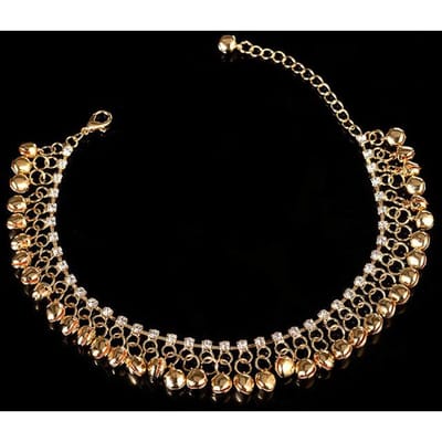 Creatieve Klokvormige Kwast Anklet Gepersonaliseerd Verfijnd Mode Strandaccessoires 22CM brown
