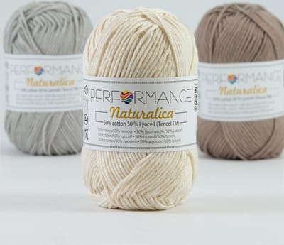 Duurzaam haakgaren Naturalica ecru (2015) -katoen en lycocell - 5 bollen