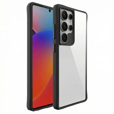 imoshion Hoesje - Geschikt voor Samsung Galaxy S25 Ultra - Hybrid Carbon Case - Zwart