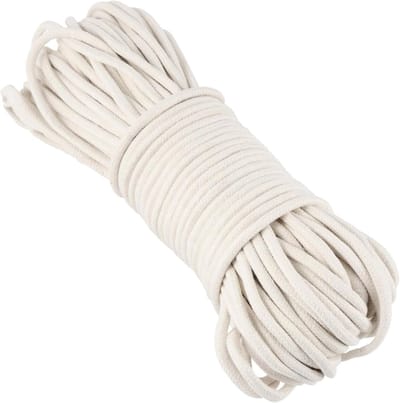 Multifunctionele Katoenen Touw van 100 m en 6 mm - Ideaal voor DIY Projecten, Mandjes en Boho Decoratie