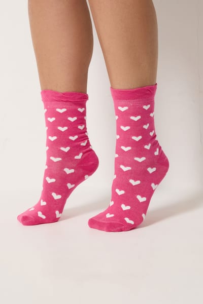 Yours 5Pack Roze En Grijze Enkelsokken Met Stippen Size 37-40