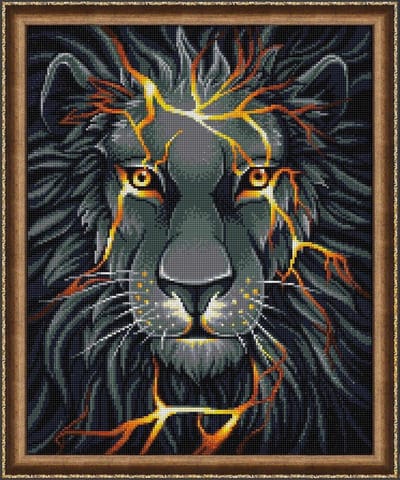 Diamond Painting Lava Lion 40x 50 cm