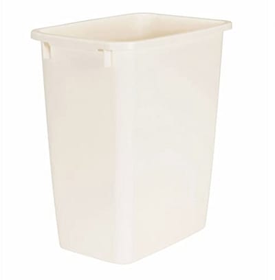 Afvalmand - Prullenbak - Huishoudelijk Gebruik - Versterkte Rand - 21 Quart Capaciteit - Bisque