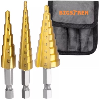Bigstren Set van Conische Boren - 3 Stuks: Revolutioneer Jouw Boorwerk