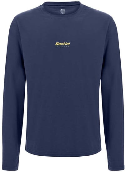 Santini T-shirt Met Lange Mouwen Blauw M