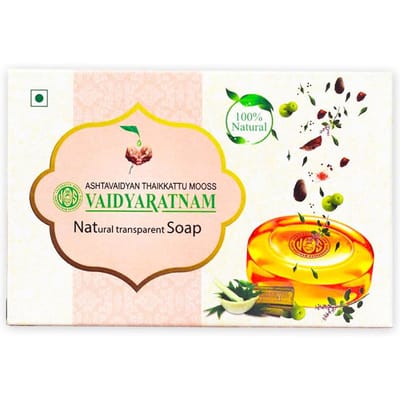 Natuurlijke Ayurvedische Zeep (75 gr), Natuurlijke transparante zeep, Vaidyaratnam 4.125