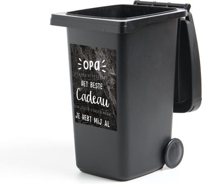 Container sticker Quotes - Opa - Het beste cadeau - Spreuken - 40x60 cm - Kliko sticker
