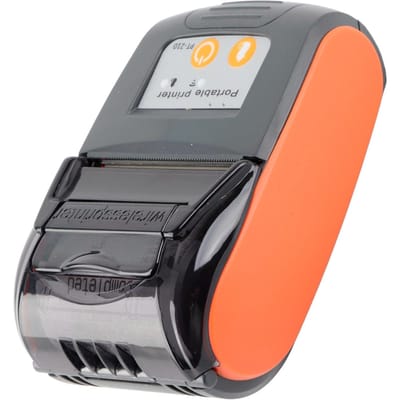 Imprimante de reçus portable sans fil Bluetooth Thermique Imprimante de factures 58 mm orange