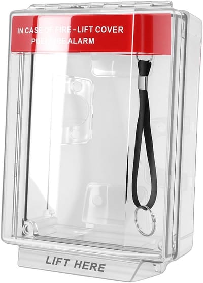Brandblusser Beschermhoes - Brandmelder Kap - Brandveiligheid Verhoging - IP67 Waterdicht - 23x15x8 cm - Transparant