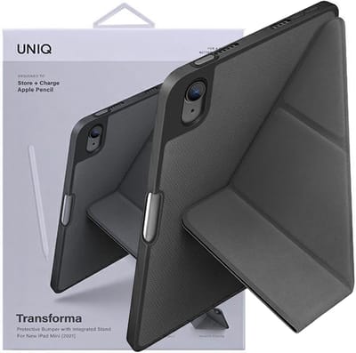 UNIQ - hoes - Transforma iPad Mini - (2021) - Antimicrobieel - grijs/antracietgrijs