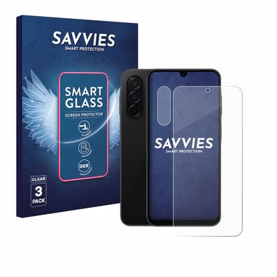 3 Stuks Savvies Screenprotector - geschikt voor Samsung Galaxy A26 5G (Voor+Camera) - beschermfolie glas transparant