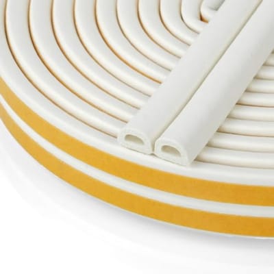 Tochtstrip 26m - Zelfklevend - Raam en Deur - Type D - Weerstrip 9x6mm - Geluiddicht - Stofdicht