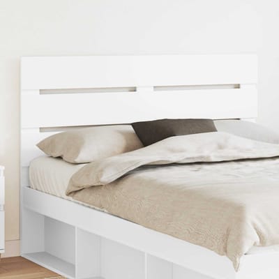 vidaXL - Hoofdbord - Wit - Bewerkt - hout