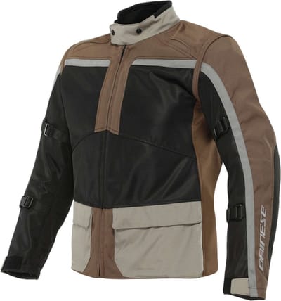 Dainese Outlaw Tex Jas Zwart Carafe Walnut Houtskoolgrijs - Jas
