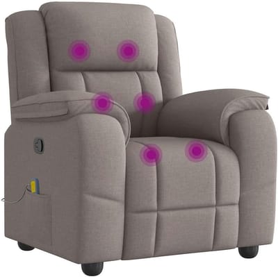 Relaxfauteuil - Zitcomfort Stoel - Ontspannen Thuis - Handmatige Ligfunctie - 78x57x50 cm - Taupe