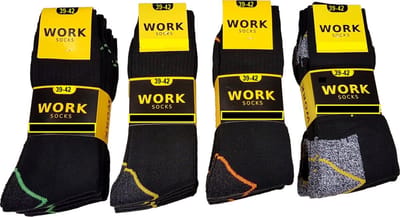 Work Werksokken - 20 Paar - 4 Kleuren - Limited Edition - Maat 39/42