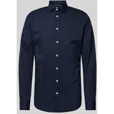 Tailored fit zakelijk overhemd met kentkraag