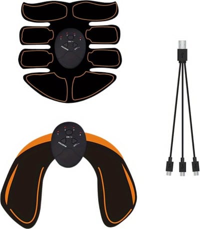 Livano Oplaadbare Buikspiertrainer - Ems Trainer - Elektrisch - Ems - Spierstimulator - Sixpack Trainer - Afvallen - Gratis Heuptrainer