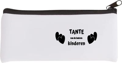 Akyol - tante van de leukste kinderen Etui - Tante - de leukste tante - verjaardag - cadeau voor tante - kado - geschenk - 20 bij 9 cm