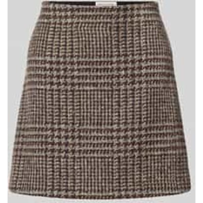 Slim fit minirok van wolmix