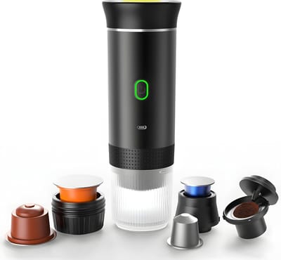 Draagbare espressomachine voor in de auto - 12 V koffiezetapparaat - voor camping - reizen