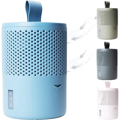 CRLYN® Ontvochtiger Huis - Luchtontvochtiger en Luchtreiniger - Slaapkamer - Kelder - Blauw