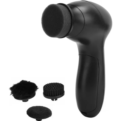 Kit Brosse à Chaussures Électrique Entretien Chaussures en Cuir Lustrage Nettoyeur de Poussière Brosses de Polissage Éclaircissantes gray