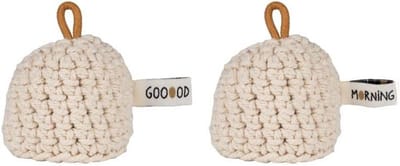 Eierwarmers set - Ontbijt accessoires - Perfect ontbijt - 100% katoen - Set van 2 - Niet gespecificeerd