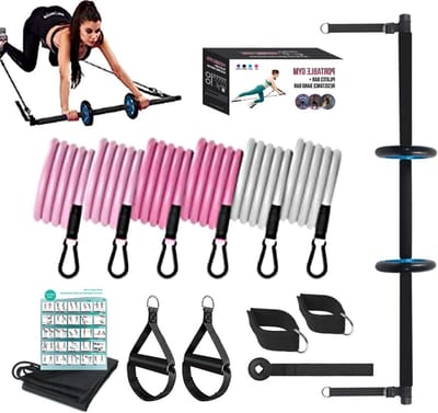 Pilates Bar - Fitness Set - Thuis Trainen - Verstelbare Weerstand - 120 cm - Niet gespecificeerd