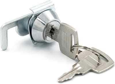 Brievenbusslot - Cam slot - Kast slot - Nokvergrendeling - veiligheidskastslot - cilinderslot - 21.5 mm - zinklegering - met sleutel - voor Kast , Kastdeur, Archiefkast, Brievenbussen, Ladekast