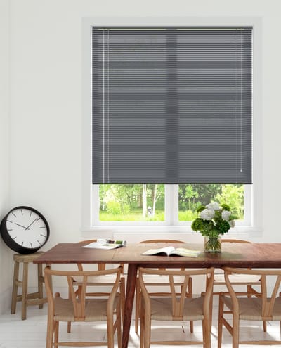 Decosol Horizontale Jaloezie Aluminium - 25 mm - Zilver - Maat: 120 x 180 cm