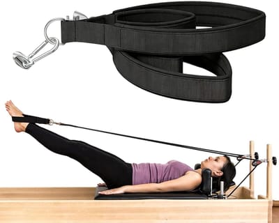 Pilates Handvatten - Oefen Lus - Thuis Trainen - Ergonomische Vulling - 40 cm - Zwart
