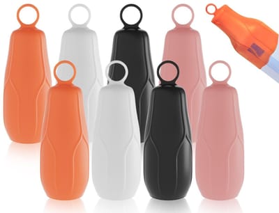 Cosensi- Fleshoes Set van 8 - Lekvrije Silicone Hoesjes - Herbruikbaar - Duurzaam - Verstelbaar - 96 x 35 mm - Flesdeksel