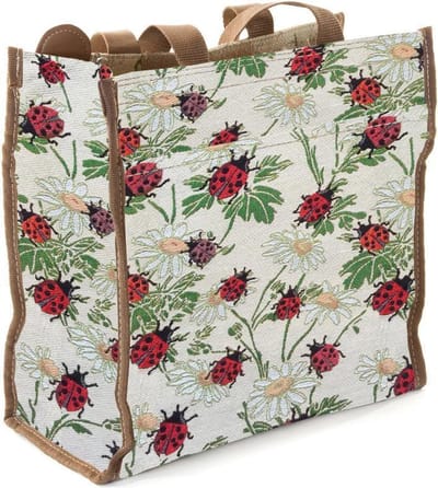 Signare Cityshopper Schoudertas - Gobelin - Lieveheersbeestje