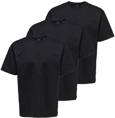 Only & Sons Heren t-shirt 3 pack Onsfred