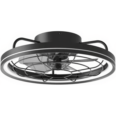 Led | Plafondventilator | LED Verlichting | Incl. Afstandbediening | 2700-6500K | Dimbaar | Ø48cm | Zwart