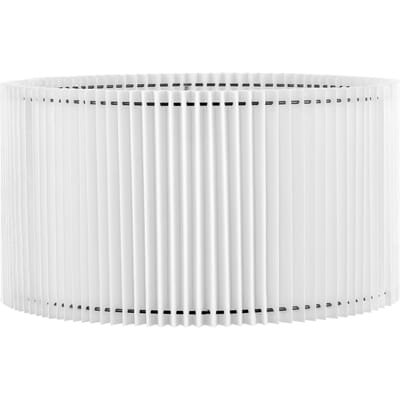 Home Sweet Home - Papieren Gevouwen Lampenkap - Cilindrisch - White - ø40 x 22 cm - E27 fitting - Voor Staande Lamp - Ontworpen voor woonkamer en