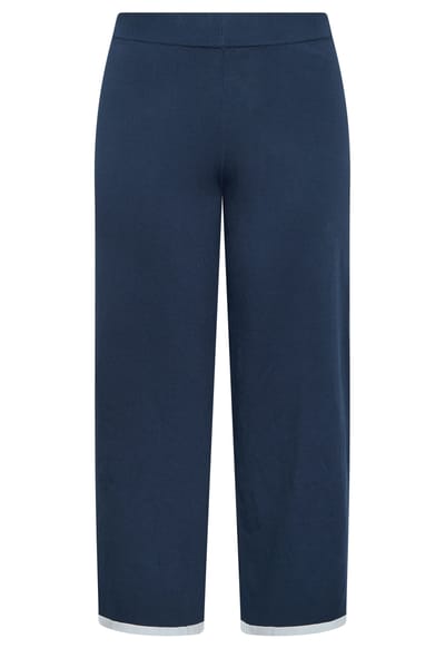 Limited Collection Marineblauwe Broek Met Contrasterende Zoom Size 38-40