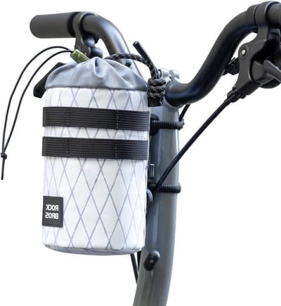 ROCKBROS Fietsstuurtas, rugzak met flessenhouder, verstelbare schouderriem, magnetische houder voor scooter en opvouwbare fiets