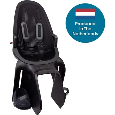 Qibbel Air Fietsstoeltje Achter Bagagedrager bevestiging - QuickConnect - Fietszitje - Midnight Black