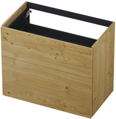 INK - Onderkast 2 Laden Push To Open 65cm Fineer Eiken - 800x450x650 Mm - Natur Fineer